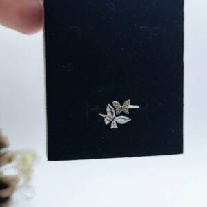 انگشتر دو پروانه استیل
