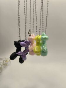 گردنبند سگ بادکنکی اسکوییکی زنگی