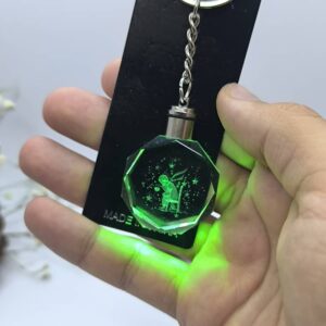 عکس و قیمت جاکلیدی چراغ دار سه بعدی طرح فرشته کوچک یا انسان نشسته